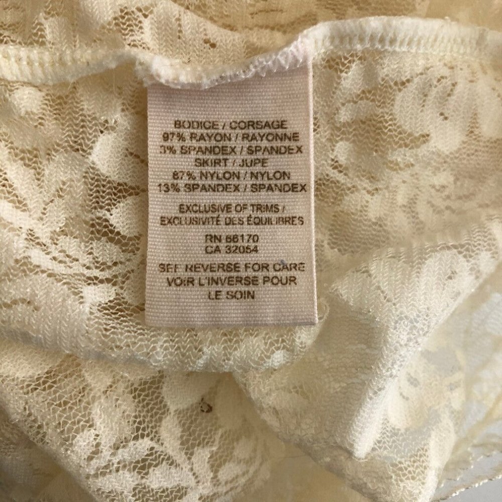 Intimately Free People Ivory Lace Slip Dress Size M - Picture 8 of 10